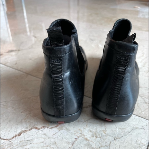 Prada Black Ankle Boot Mens Size 6.5 - Picture 5 of 14